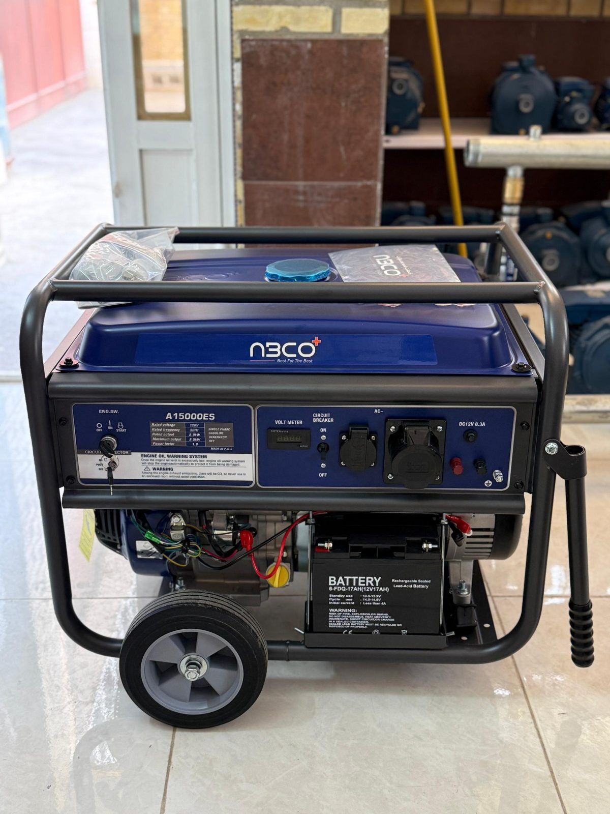 موتور برق 8.5 کیلووات بنزینی آبکو مدل A15000ES استارتی - Image 2